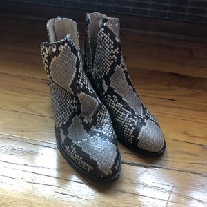 NEW Steve Madden Snakeskin booties